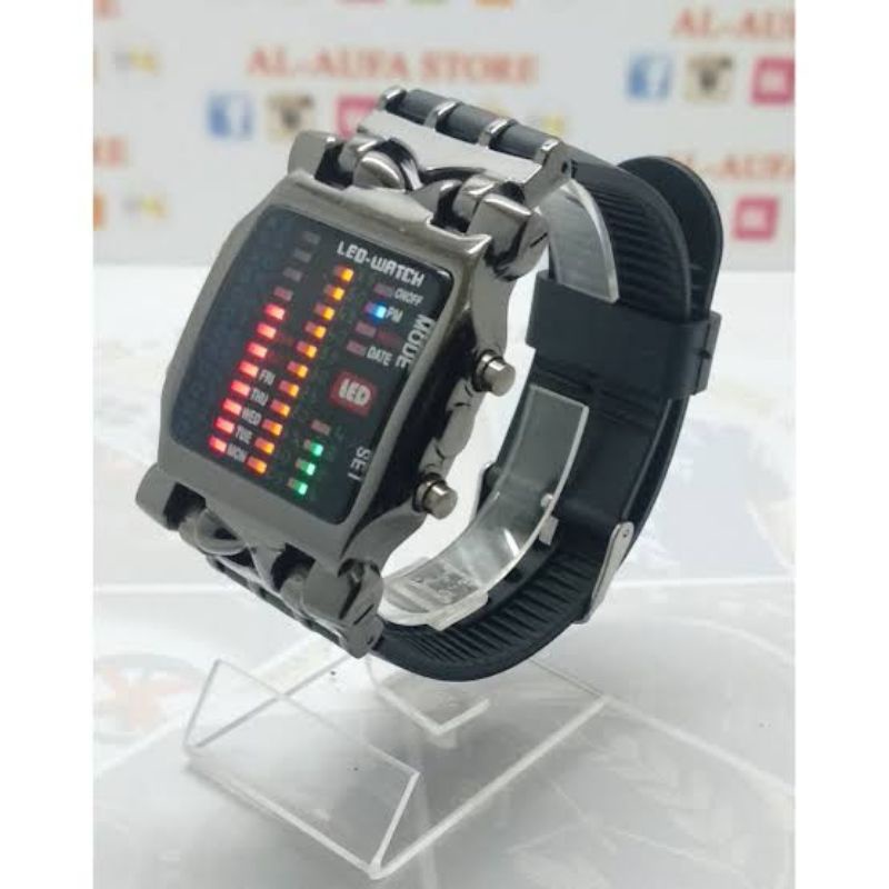 Jam Tangan Binary Led Jam Tangan Iron Jam Tangan Pria Jam Tangan Terlaris