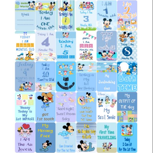 

katalog milestone card edisi mickey&minnie