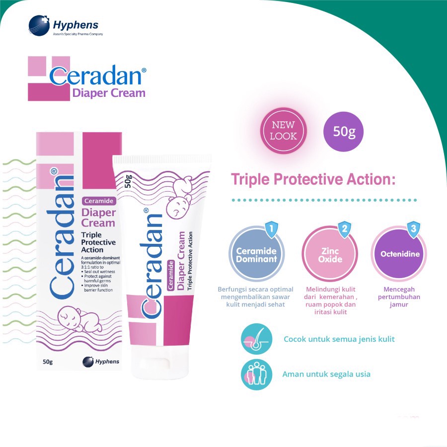 CERADAN DIAPER CREAM 50GR / 79007
