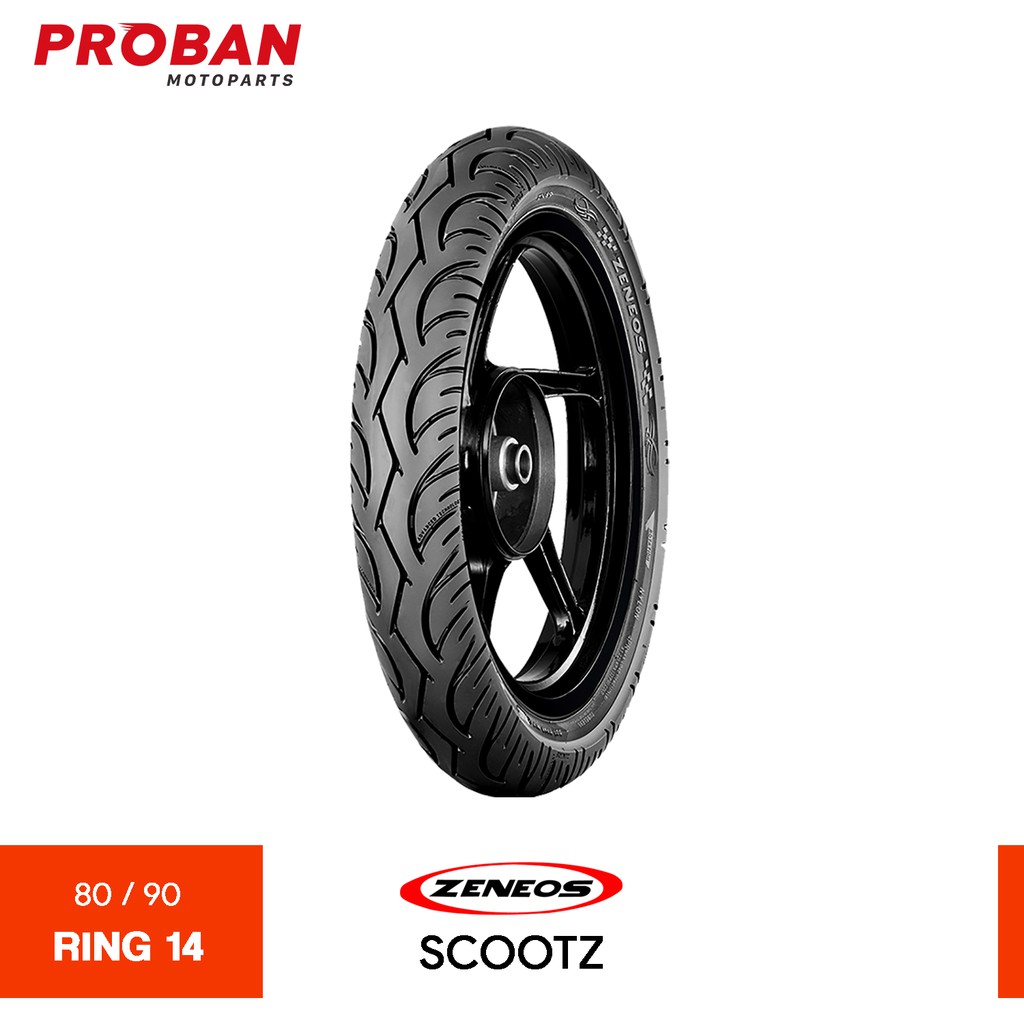 

ZENEOS TL SCOOTZ 80/90 Ring 14 Ban Motor Tubeless