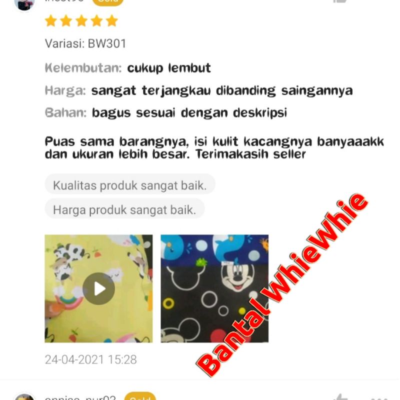 Bantal Bayi Anti Peyang Kulit Kacang Hijau