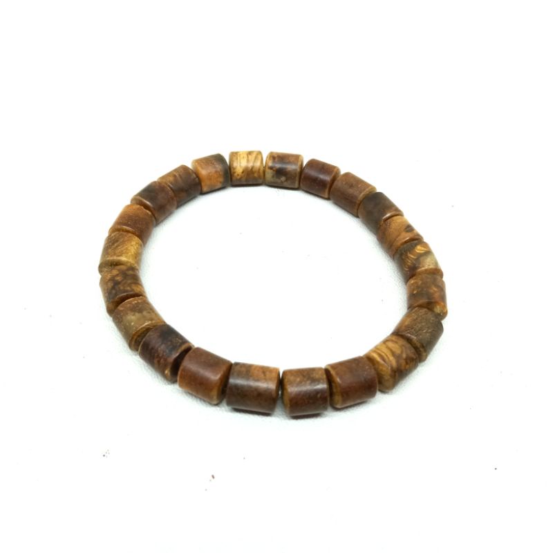 Gelang Kayu Gaharu Motif Tabung Size 8mm/10mm