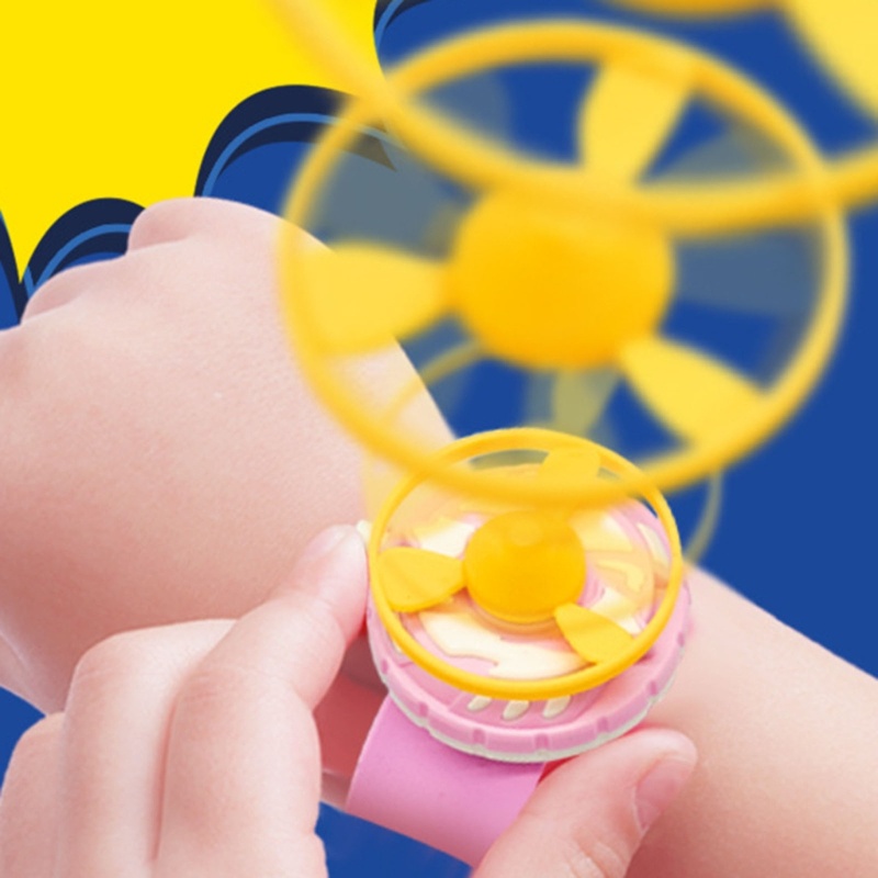 Mary Mainan Jam Tangan Gyroscope Ring Flying Saucer Untuk Outdoor