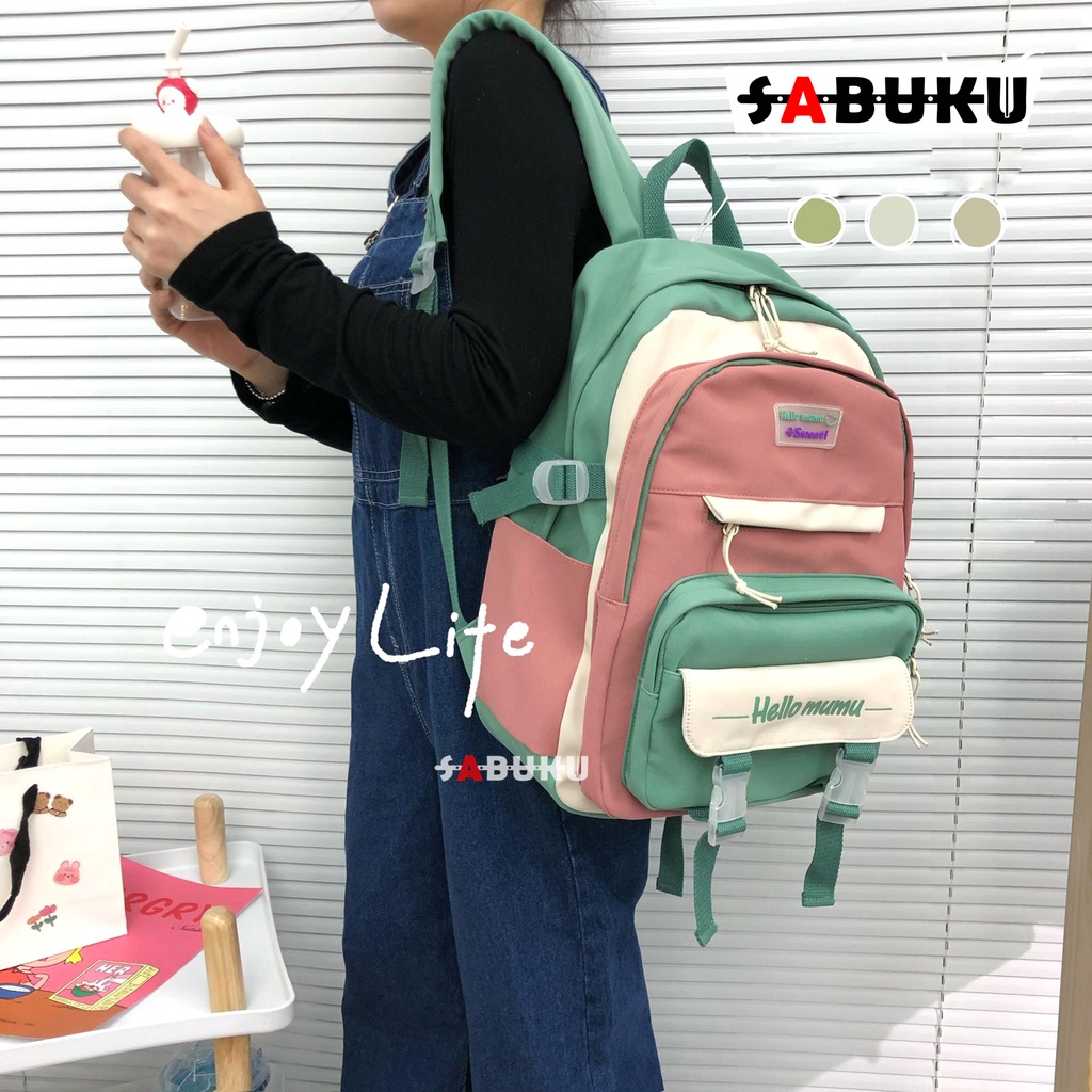 Tas Ransel Backpack Fashion Stylish Korea Tas Ransel Anak sekolah TK SD SMP SMA Fashion Wanita - 218