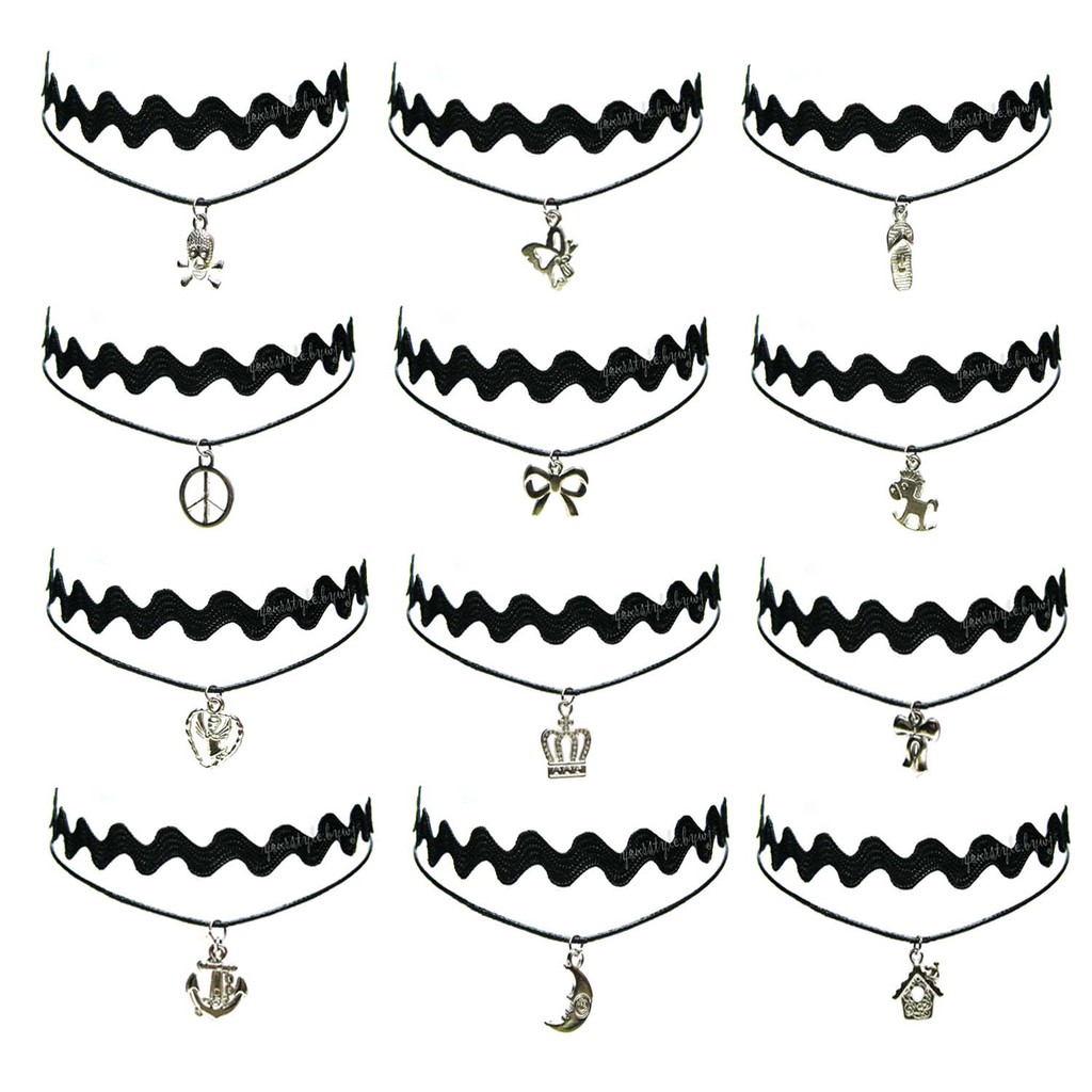 zigzag choker 2 layer/ choker 2 layer/ zigzag choker