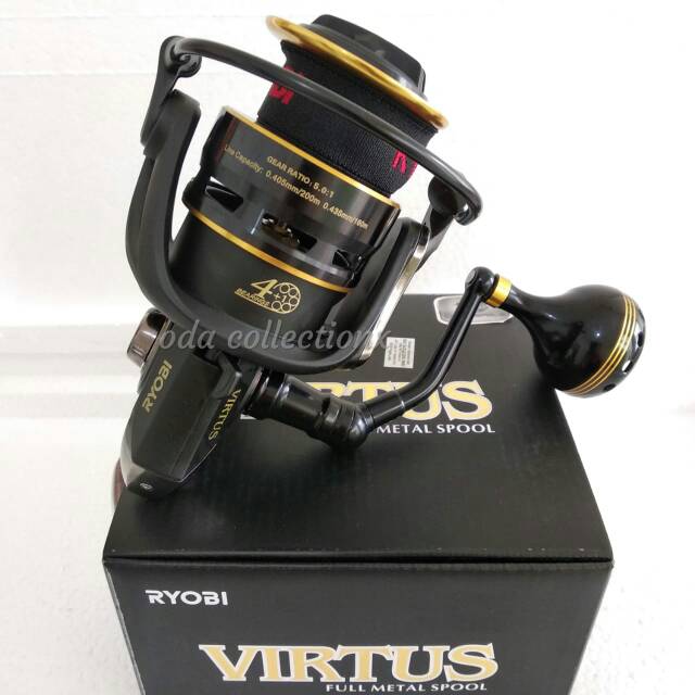 Reel RYOBI VIRTUS 8000 power handle drag 10kg 4bb full metal spool