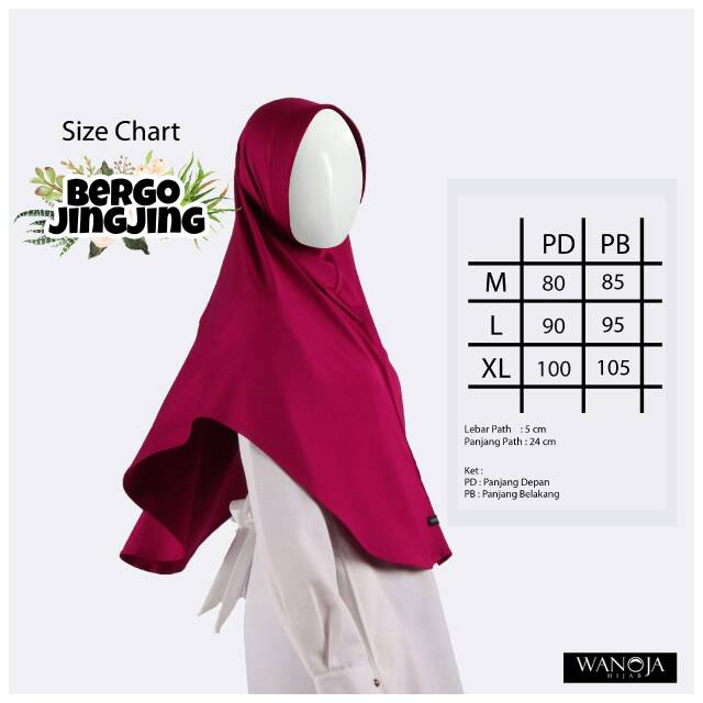 Bergo Jingjing original Wanoja hijab