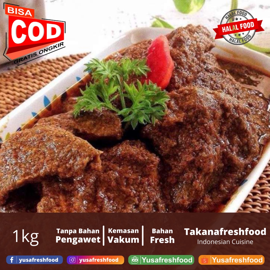 

Rendang Daging Khas Padang Takana Fresh Food (1kg)