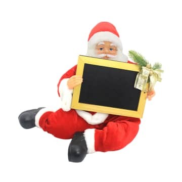 Dekorasi Natal Christmas Sitting Santa Noelle Original Natal 2021 Awet - A