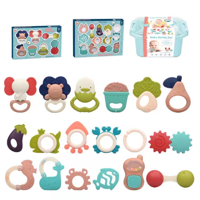 SB168 Mainan Gigitan Bayi Teether Bayi Bersuara Aman Gigitan Untuk Bayi BPA FREE