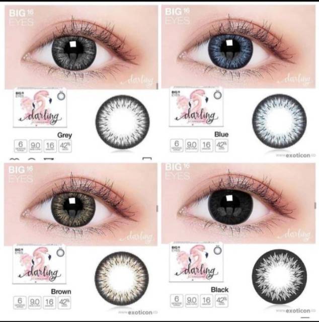 [ Normal ] HARGA PROMO : SOFTLENS DARLING 16MM