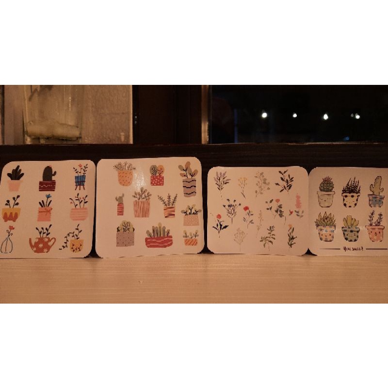 

stiker jurbal flower cactus cute kawai scrapbook handphone laptop