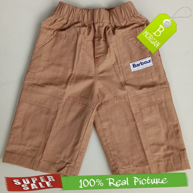 Celana Pendek Anak Cargo Barbour Coklat Bata