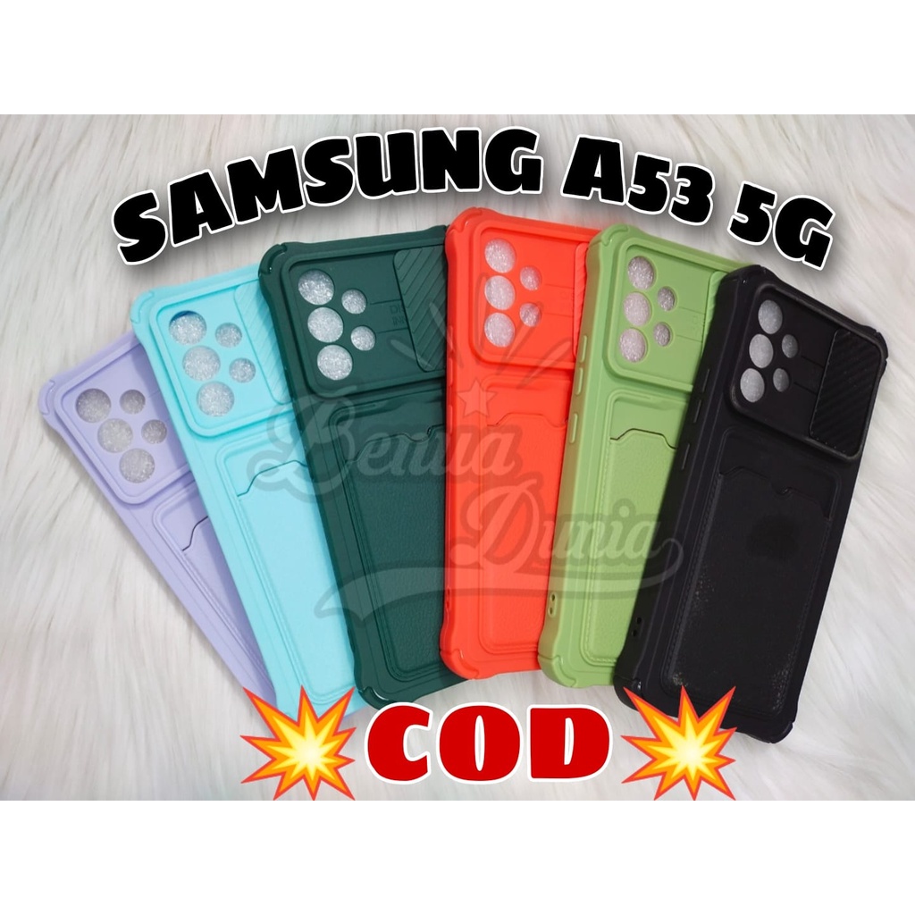 CASE SAMSUNG A53 5G // SOFTCASE SLEDING KAMERA PLUS SLOT CARD SAMSUNG A53 5G - BD