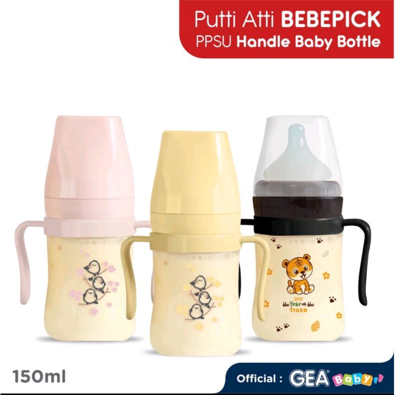 Puttiatti Bebepick PPSU Handle Baby Bottle 150ml