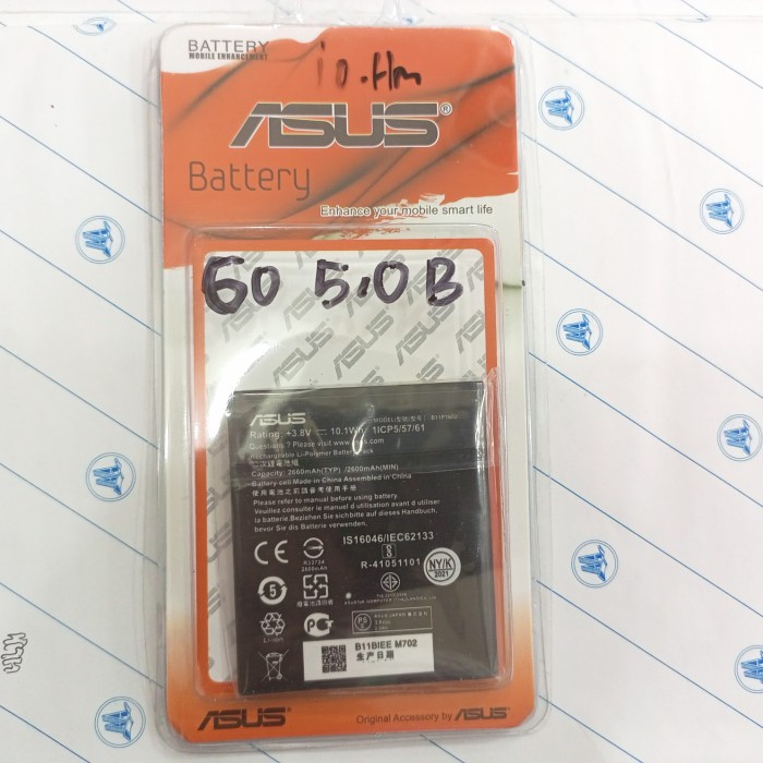 Baterai Original Asus Zenfone 3 Go 5inch /X00AD/ZB500KL B11P1602