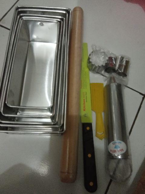 1 Set Loyang Aluminium Bentuk Persegi (brownies)