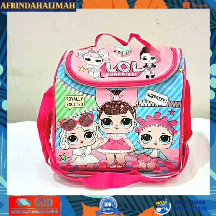 

[TERBARU] Tas Tempat Makan Makanan Bekal Lunch Bag Perlengkapan Sekolah - LOL