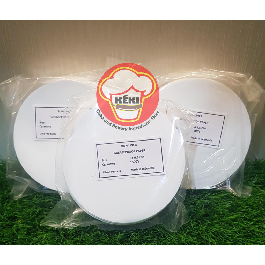 

Kertas Alas Bakpao / Roti / Kue, BUN LINER, Diameter 9,5cm, 500pcs