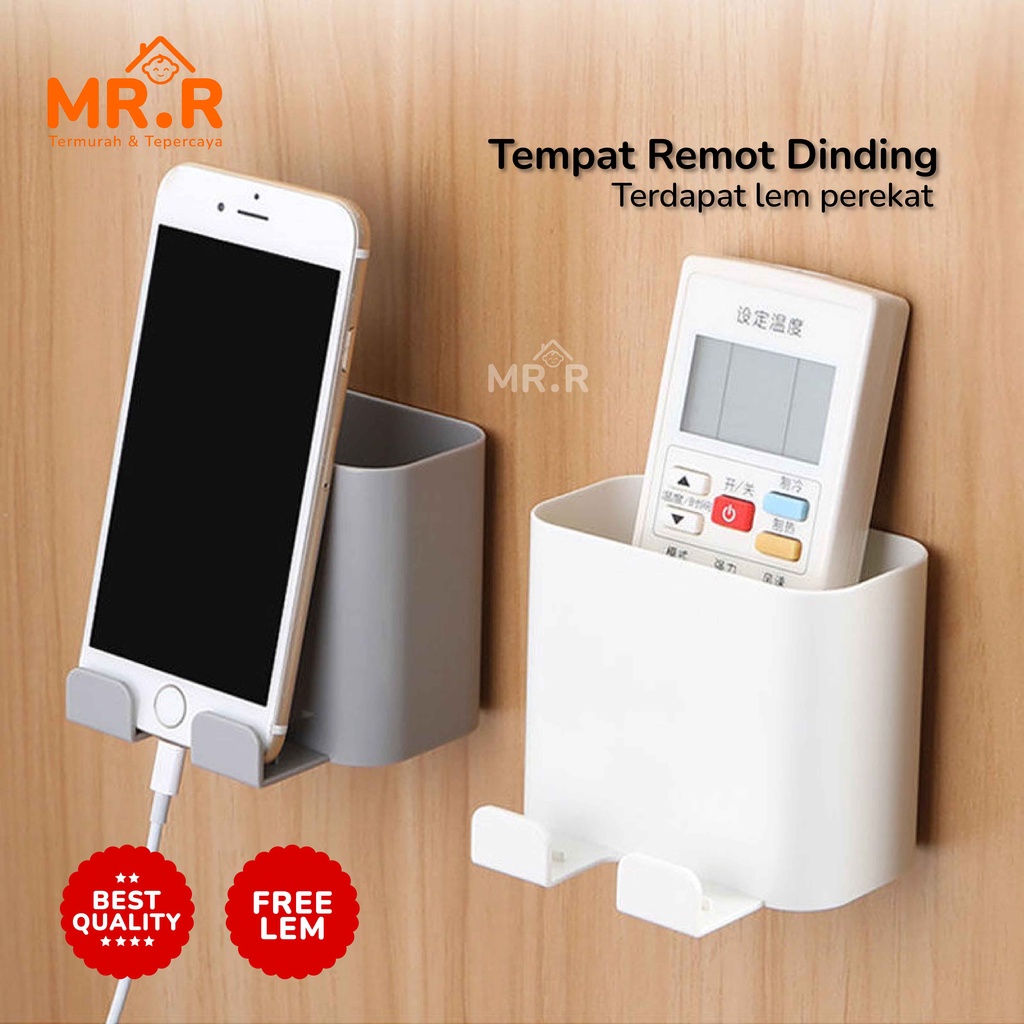 Tempat Remote Dinding Tempat Penyimpanan Serbaguna Mutifungsi Organizer HP Handphone Remot Stop Kontak
