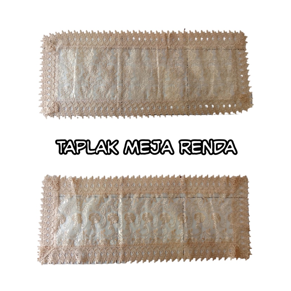 TAPLAK MEJA RUANG TAMU RENDA