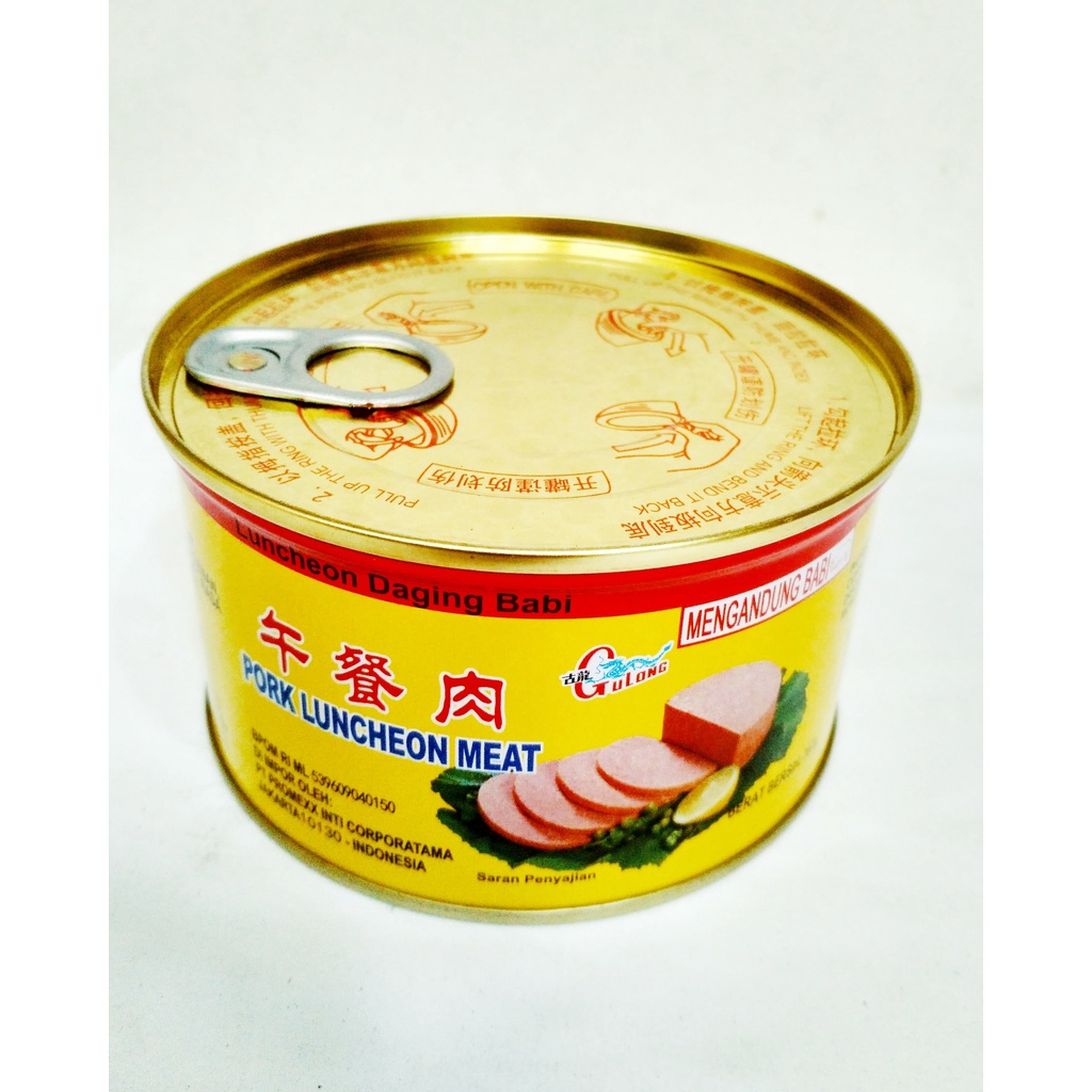 

Pork Luncheon Meat 397gram merek GULONG non Halal
