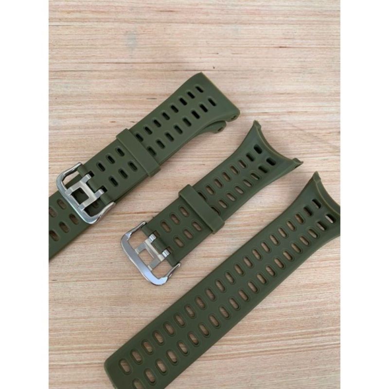 Tali strap jam Skmei 1994 rubber strap tali jam tangan SKMEI 1994 hijau hitam