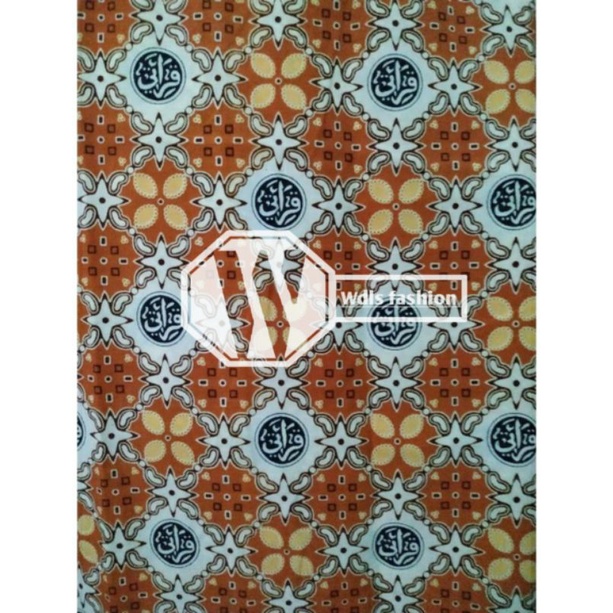kain batik qiroati oren seragam sekolah