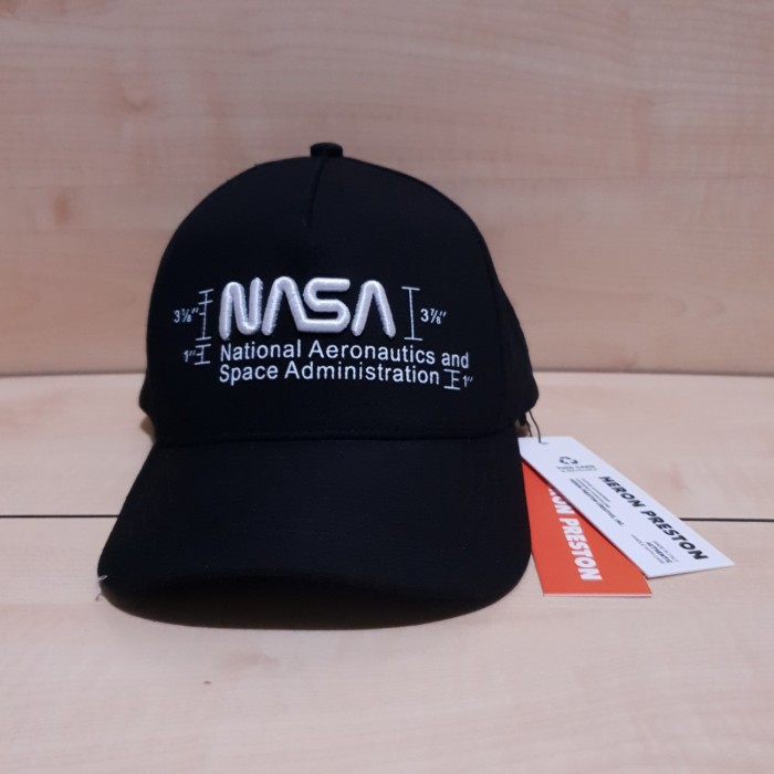 TOPI POLO CAPS HERON PRESTON X NASA MANUAL BLACK