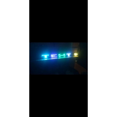 led strobo  text 5 baris