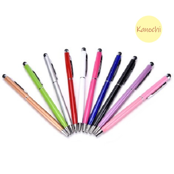 Stylus 2IN1 Pen Ballpoint Pulpen Smartphone Stylus Touchscreen