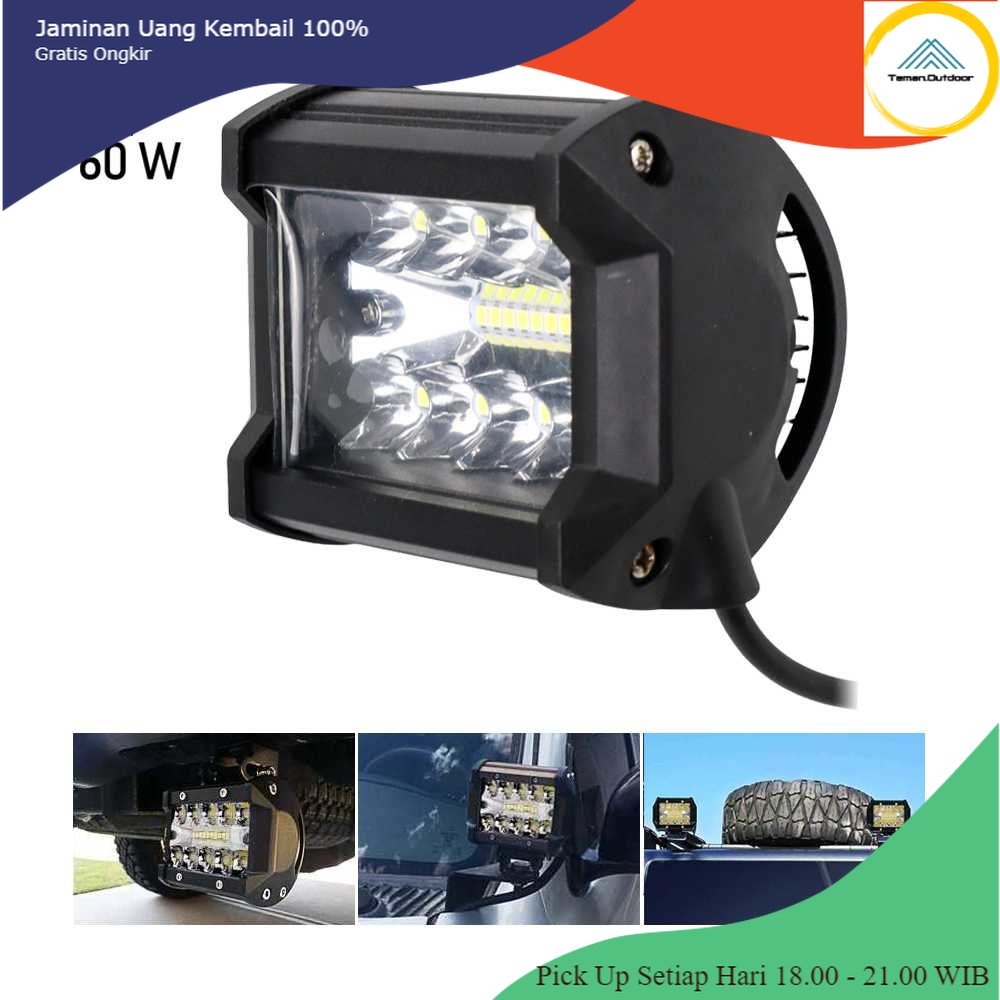 TaffLED Lampu LED Spot Light Fog Mobil Truck Jeep 4 Inch 60W - JT050