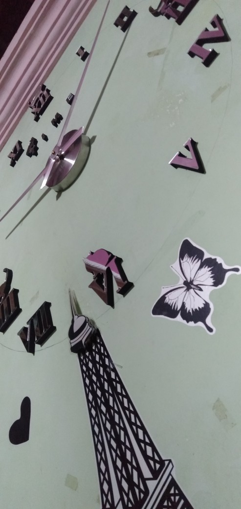 Jam Dinding Besar Diy Giant Wall Clock Quartz Creative Design Model Kucing Lucu - Diy-203