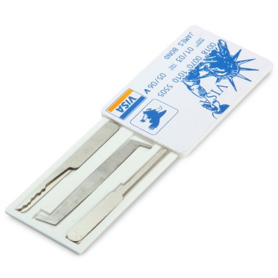 

Credit Card Lock Pick Set for Locksmith / Learner / Hobbyist