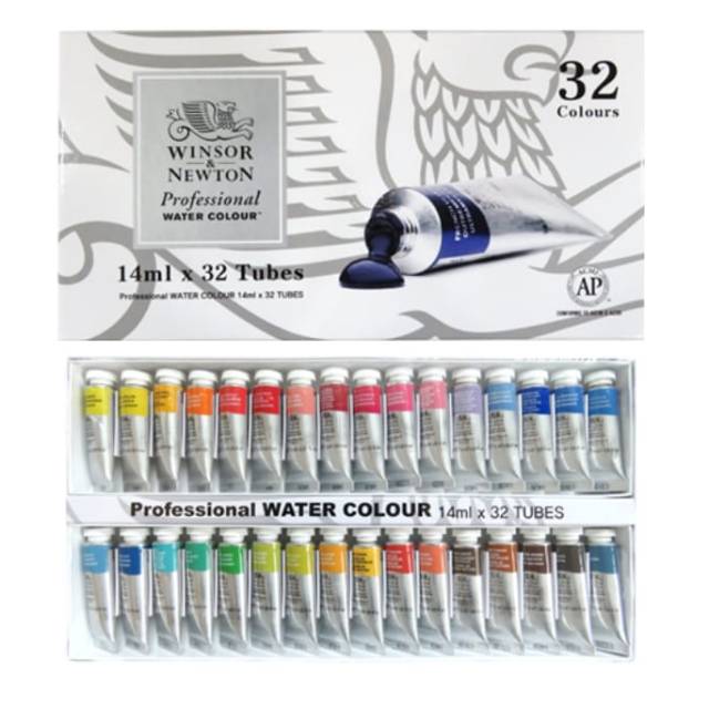 

WINSOR AND NEWTON PROFESIONAL watercolor 14 ml 32 tubes