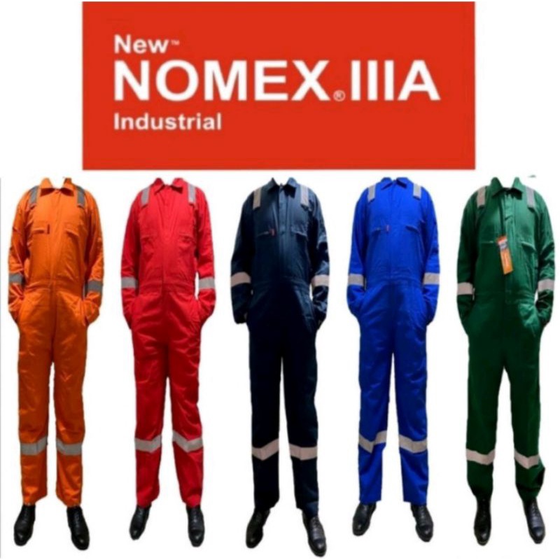 Wearpack Safety Nomex IIIA Anti Api / Coverall Nomex IIIA / Baju Terusan Safety Nomex IIIA