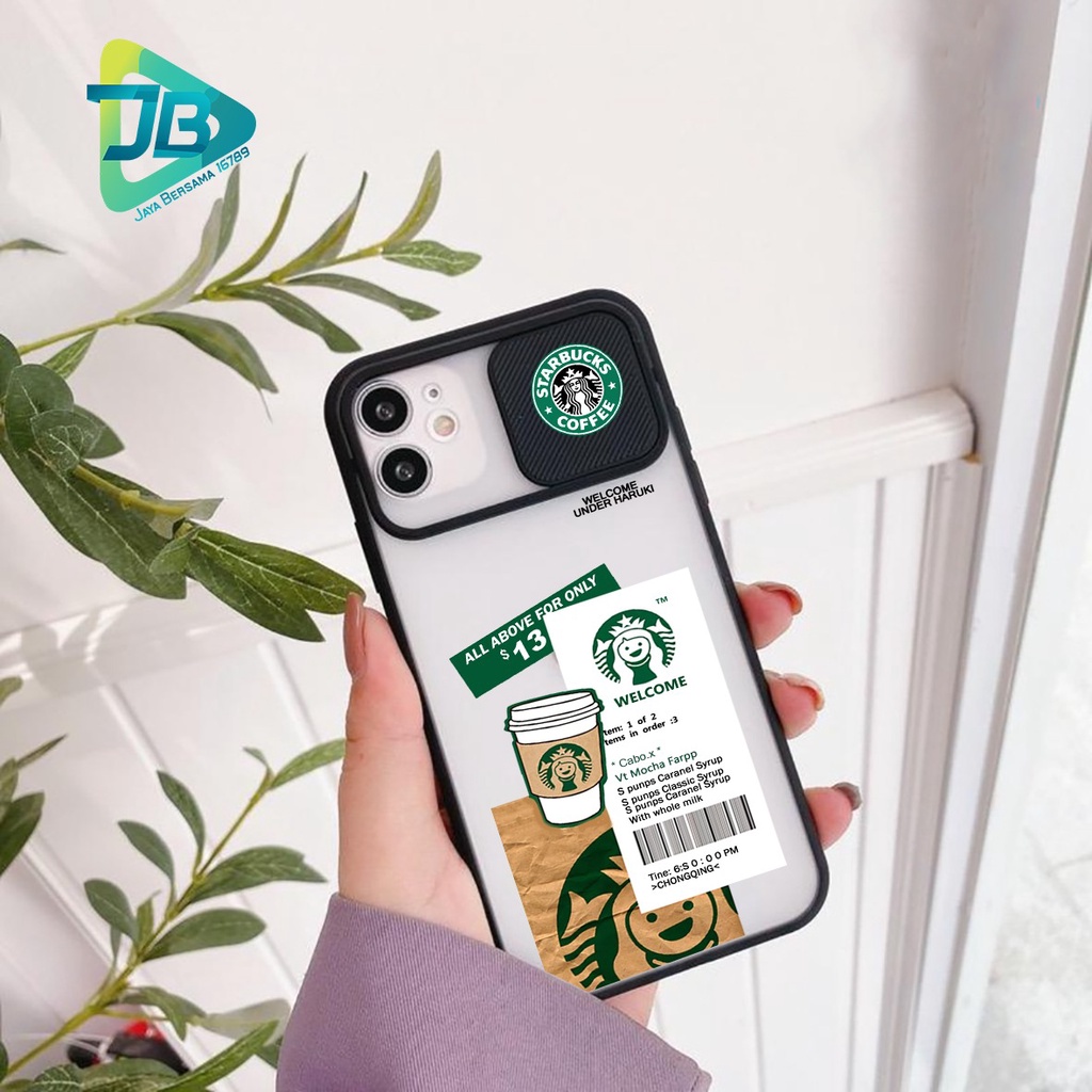 SOFTCASE SLIDE KAMERA KOPI STARBUCK OPPO VIVO SAMSUNG XIAOMI REALME IPHONE ALL TYPE JB4971