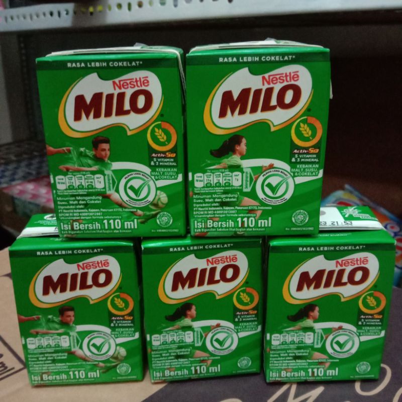 

Milo coklat kemasan kotak110 ml
