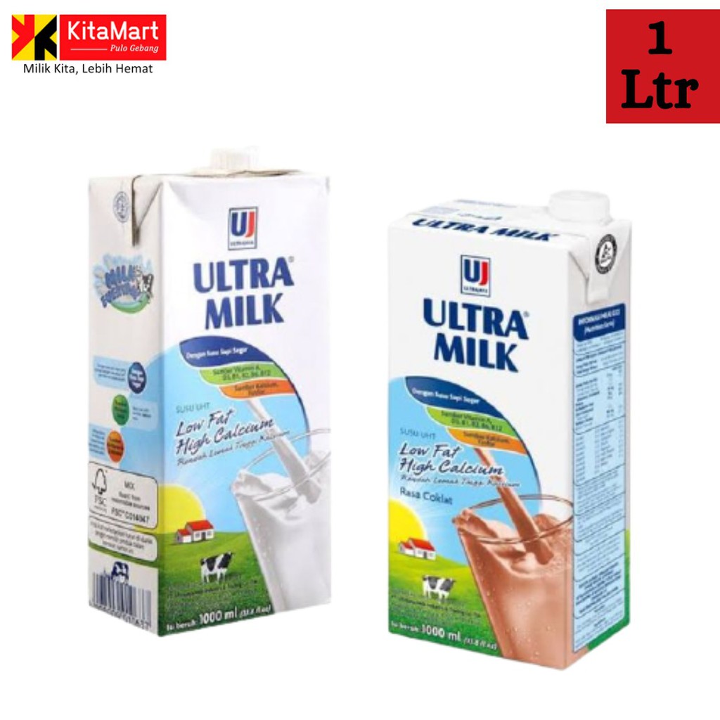

Susu Ultra Low Fat 1 Liter
