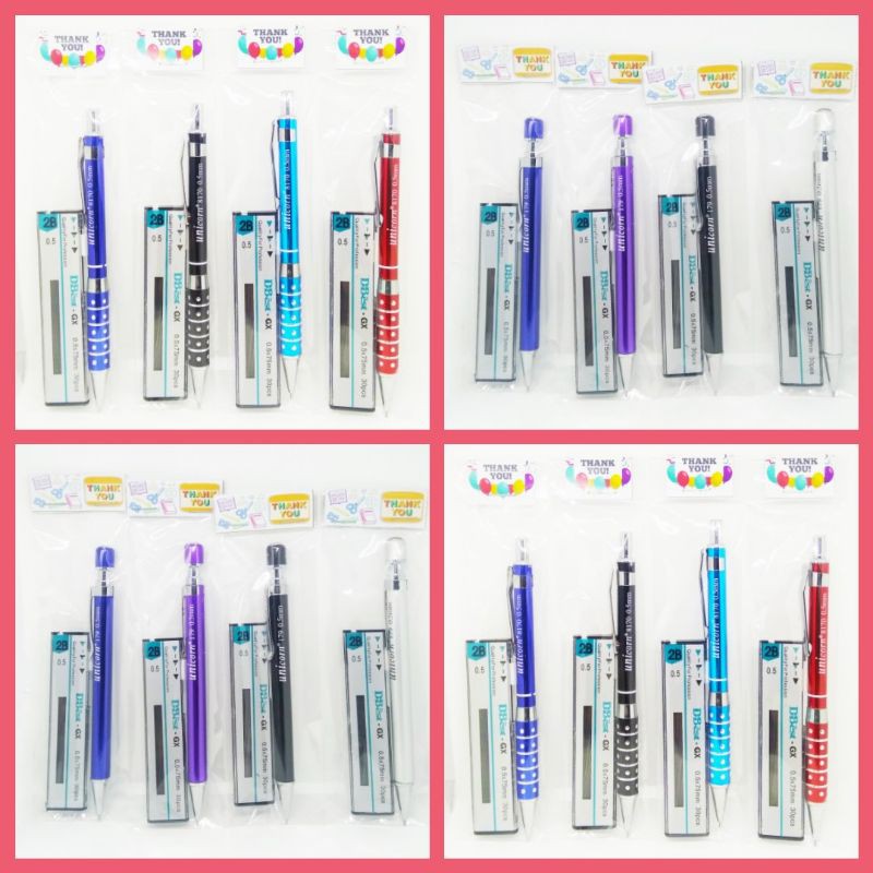 

Paket ATK Pensil Mekanik Pencil Mechanical Murah Unicorn