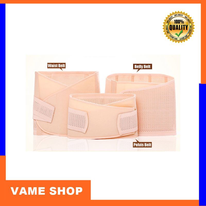 Terlaris 3in1 Belly/Abdomen/Pelvis Postpartum Belt Body Recovery Shapewear Belly Slim Waist