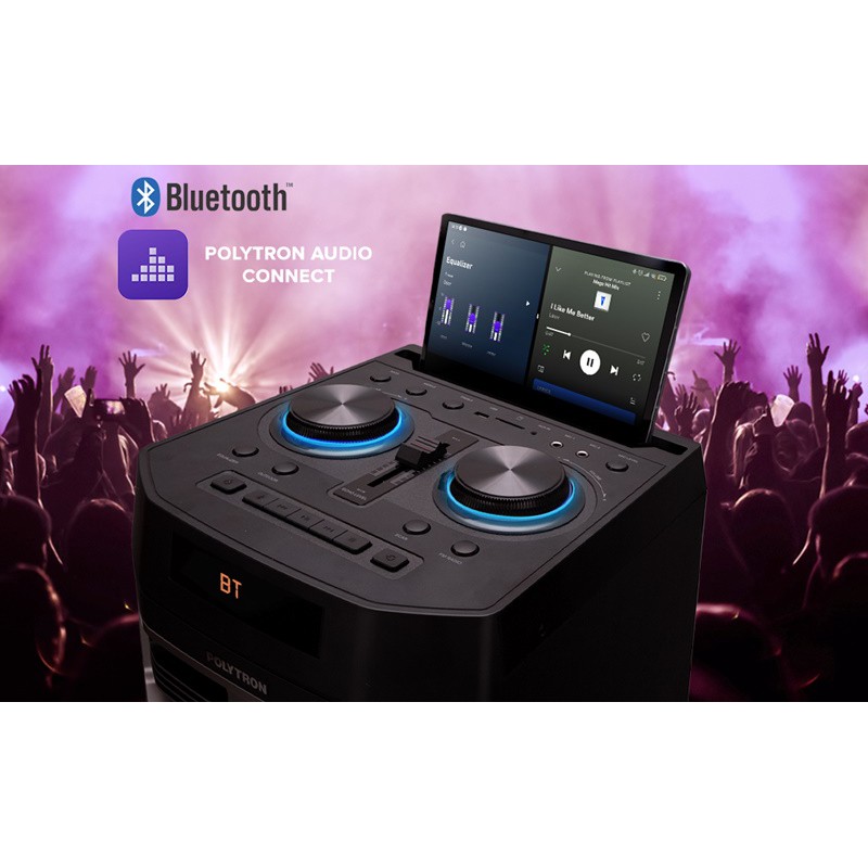 POLYTRON SPEAKER AKTIF POLYTRON PAS 10D28 BLUETOOTH USB KARAOKE PAS10D28