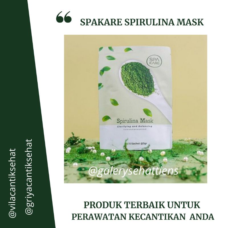 SPAKARE SPIRULINA MASK