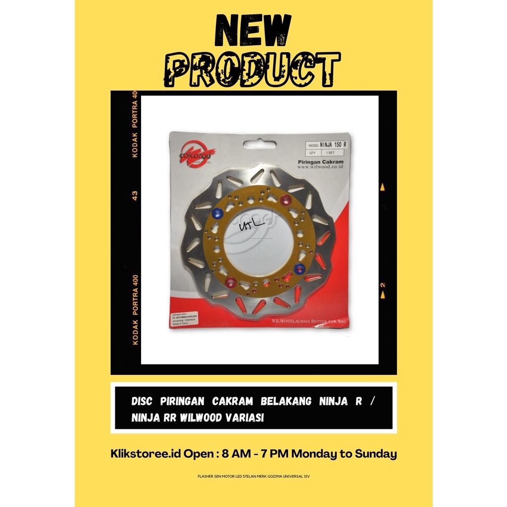 DISC PIRINGAN CAKRAM BELAKANG NINJA R / NINJA RR WILWOOD VARIASI