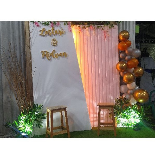 backdrop Styrofoam dekorasi / foto booth