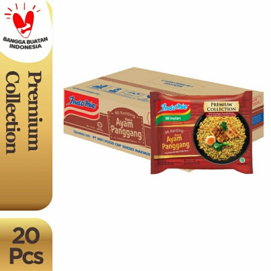 

Indomie Mi Keriting Ayam Panggang Premium Collection 1 Dus 20 Pcs