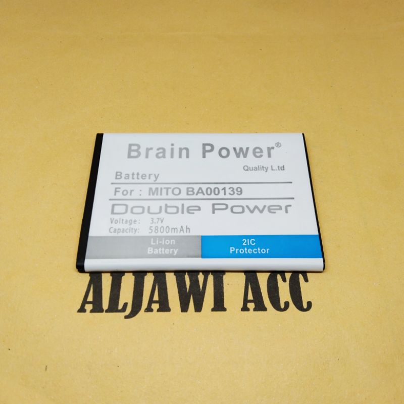 Baterai Batre Battery Mito Y1 Mito A79 BA00139 BA-00139 Double Power Battery Mito Brain Power