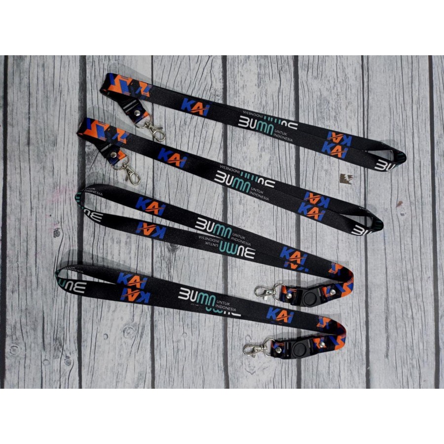 

Lanyard BUMN KAI LOGO BARU Custom / Lanyard KAI Kereta Api BUMN Full Printing / Lanyard Custom NSR