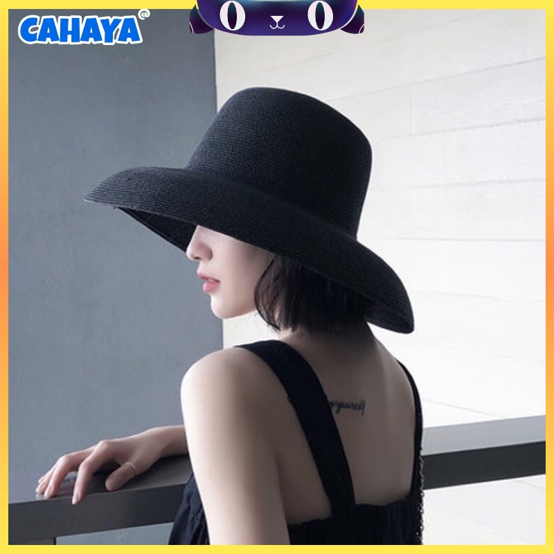 CAHAYA Topi Pantai Wanita Pelindung UV - Summerhat Pantai Import T109