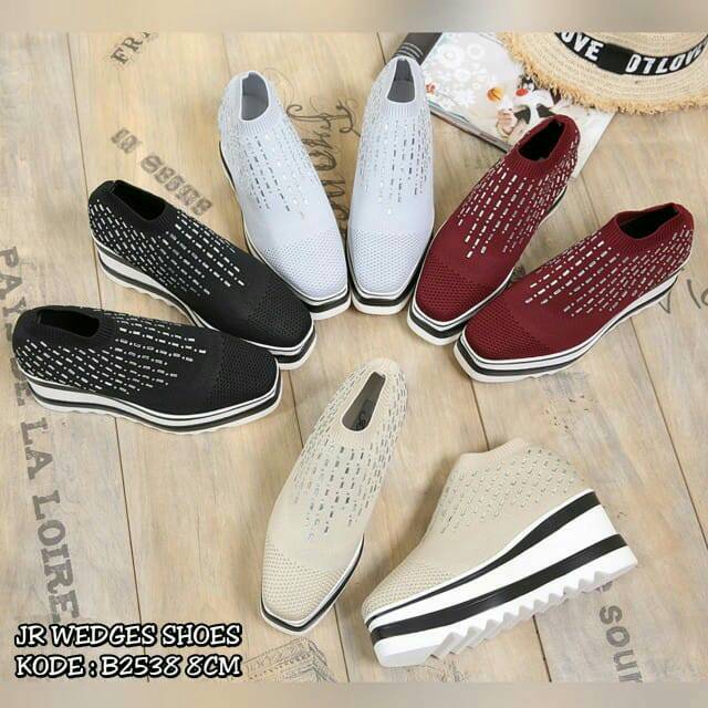 JR Wedges Shoes Sepatu Wedges Miumiu